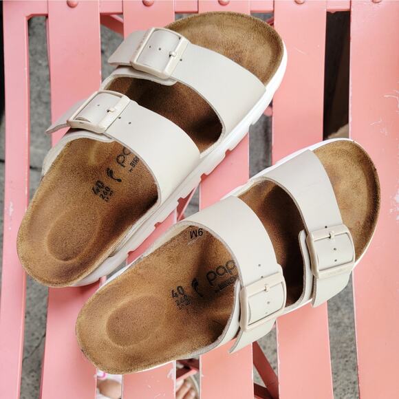 Arizona Chunky Platform Birkenstocks in Sandcastle Sz 40 - Picture 2 of 8